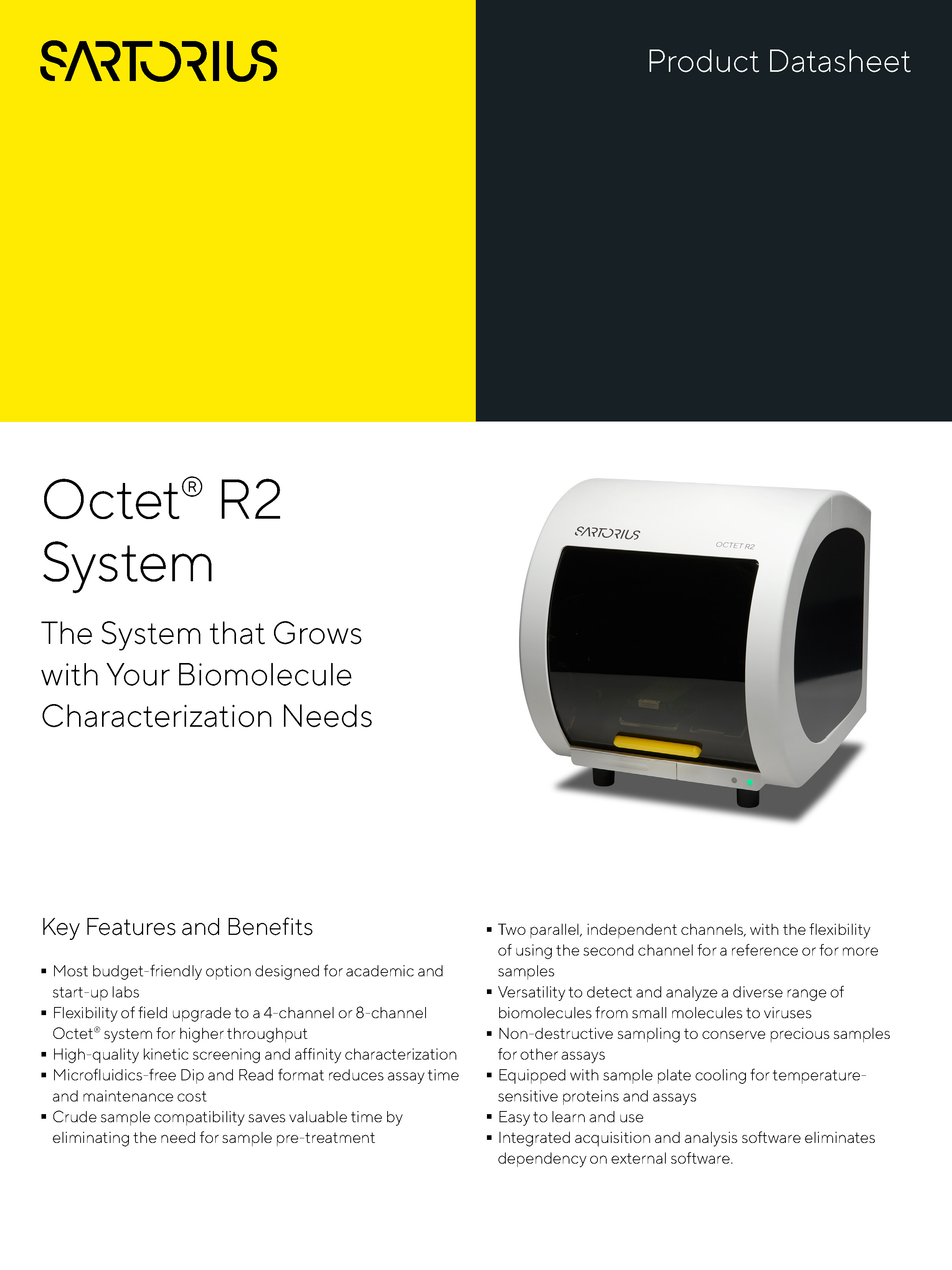 Octet® R2 System - The System that Grows with Your Biomolecule Characterization Needs - Sartorius Croatia