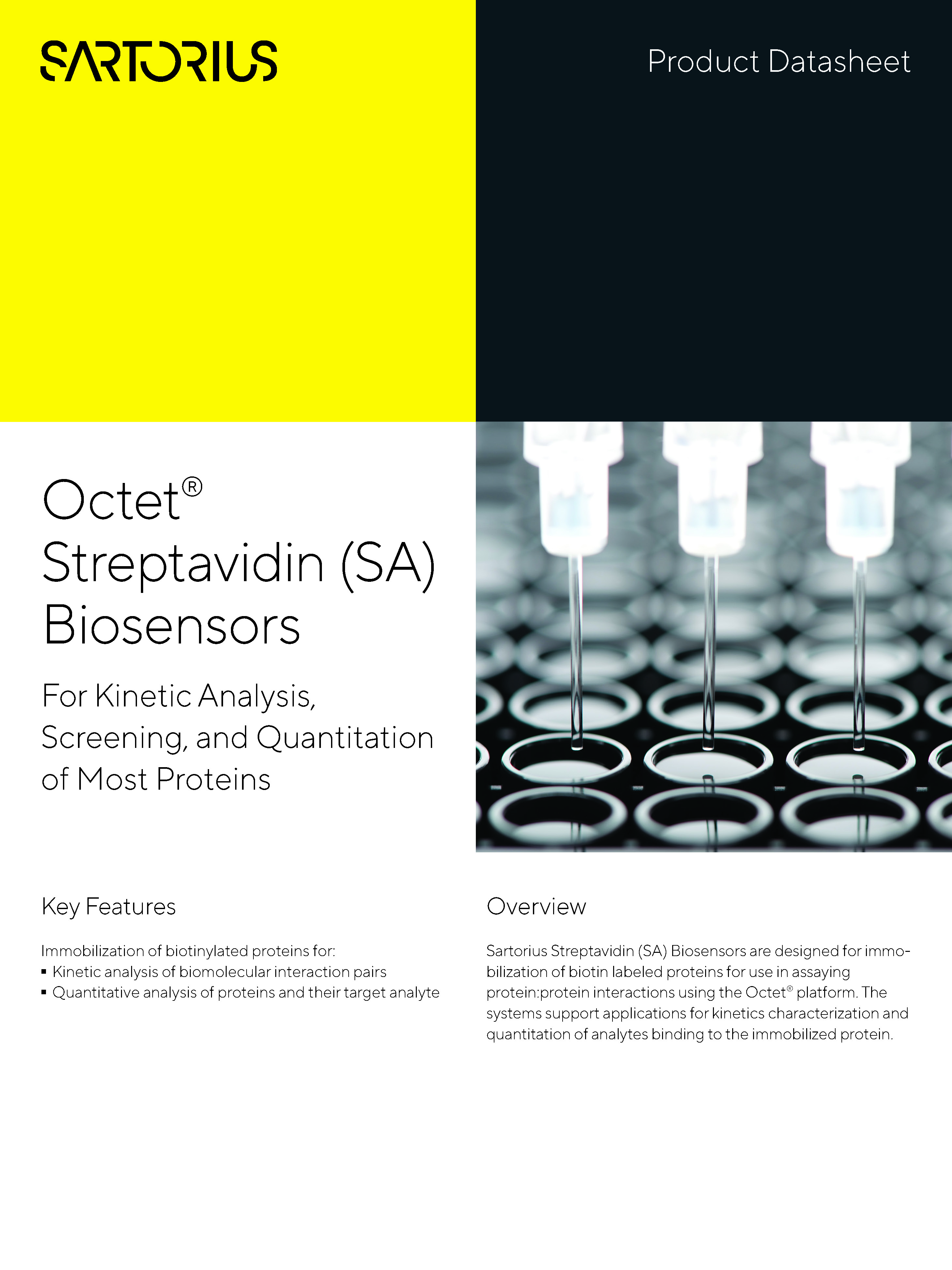 Octet® Streptavidin (SA) biosenzori - Za kvantifikaciju AAV kapsida - Sartorius Croatia