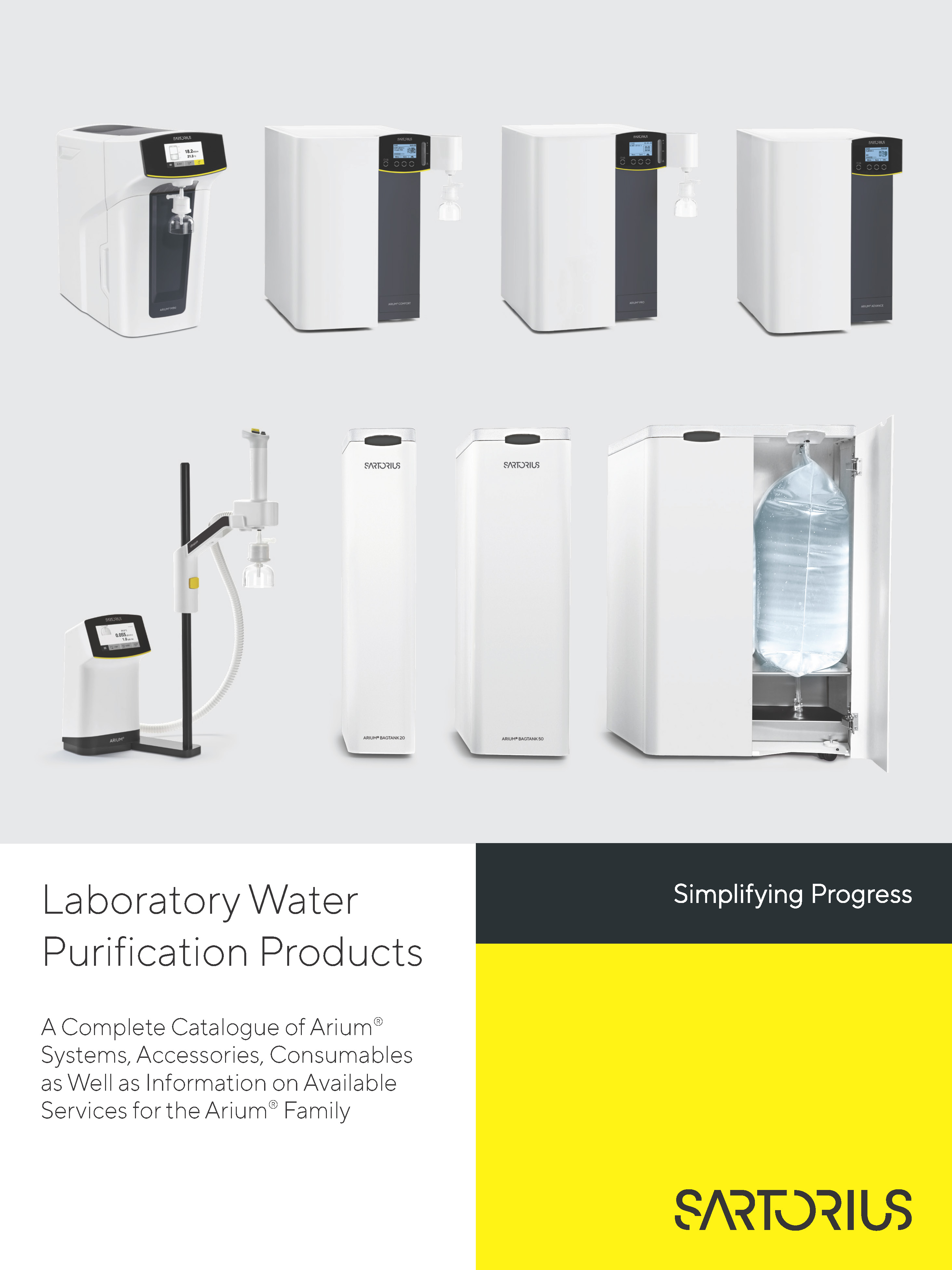 Katalog laboratorijskih sistemov za čiščenje vode - Sartorius Croatia