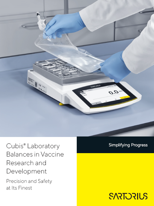 Laboratorijske tehtnice Cubis® za raziskave in razvoj cepiv - Sartorius Croatia